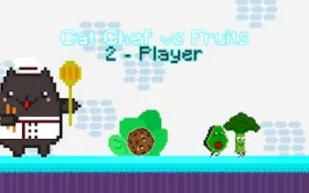 Cat Chef vs Fruits - 2 Player