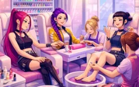 K-Pop Demon Hunters Nail Studio