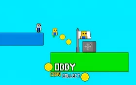 Obby vs Bacon Rainbow Parkour